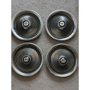 Vintage Pontiac 14” Wire Spinner Hubcaps Wheel Covers Set of 4 OEM